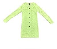 ($39) Artclass, Girls cozy dress,neon green