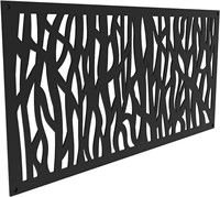 Sprig Decorative Screen Panel, Black