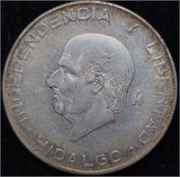 1957 MEXICO 5 PESOS 72% Silver 3 Year Type 5 Pesos