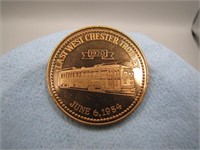1970 West Chester Trolly Coin Club Token