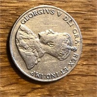 1927 Canada 5 Cent Nickel Coin - Brilliant