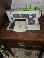 SEARS KENMORE SEWING MACHINE IN CABINET
