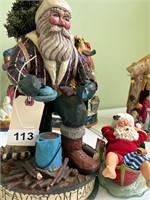 HP SANTA AND CLOTHTIQUE SANTA IN A BOAT