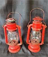 Two Vintage Jupiter Barn Lanterns