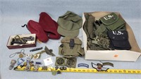 Vintage US Army Pins / Patches, & Hats