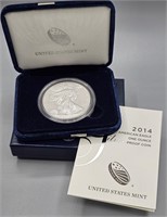 2014 W U.S. Proof Eagle - Box & COA