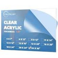 Acrylic Sheet Pack 24x36-2 PACK