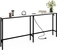 Leomonio 7.9” Narrow Console Table with Outlet