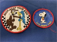 lot of 2 patches,Roadrunner,Snoopy