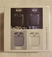InPods 12 Black Brand New Sealed Box