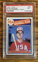 1985 Topps USA PSA 7 Mark McGwire Rookie Card