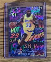 Rare LeBron James Hot Numbers Card-Mint