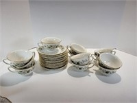 12 - Embassy China Dogwood Cups and Saucers