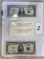 1957 One Dollar Note & 1953 Five Dollar Note