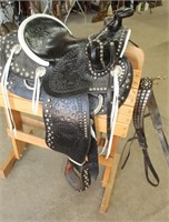 #8 Ozark Leather Co Texas Western Saddle