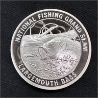 1 oz Fine Silver Round - Largemouth Bass