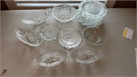 Clear Crystal Glass Lot