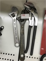 Craftsman USA adjustable wrenches and Pliers