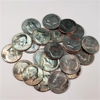 23 Kennedy Half Dollars (mostly Bicentennial)