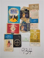 Vintage Mini Calendars with Adv.,, etc