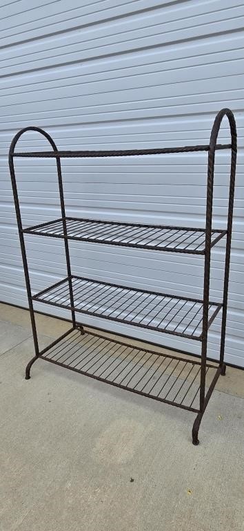 Nice Twisted Metal Shelf 65" Tall, 48" Wide, 18"