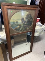 VINTAGE PICTURED MIRROR