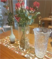 Three Vases and a Table Runner