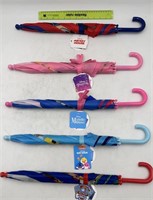 NEW Lot of 5- Kids Umbrellas