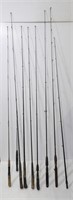 9 Fishing Rods, Including Youth Fishing Rod