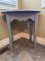 Blue painted side table