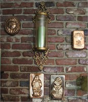 Copper Jello Molds w/ Hanging Candle Holder