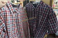 2 PLAID SHIRTS - XL