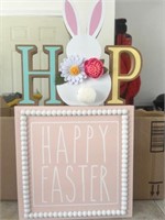 Easter Decor Happy Easter Hop Peach Tone