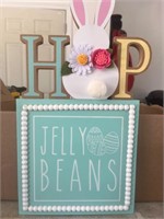 Easter Decor Happy Easter Hop Jelly Beans