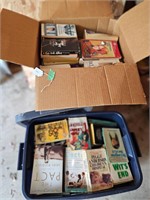 1 box & 1 Tub Of Books