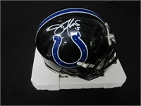Joe Flacco Colts signed Mini Helmet JSA