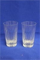 Set of Two Small Cut Glass Tumblers