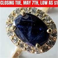 $2085 10K  1.93G, Natural Blue Sapphire 1.00Ct, 16