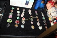 36 COSTUME JEWELRY RINGS - NOT DISPLAY