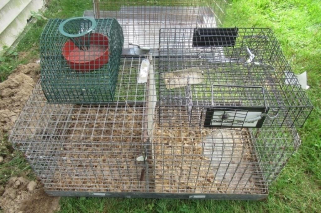 Double sided rabbit cage, etc.