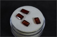 3.05 Ct. Radiant Cut Garnet Gemstones