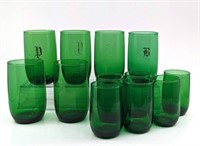 Green Depression Glass Tumblers