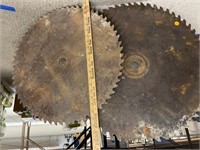 Two Saw Mill Blades Large