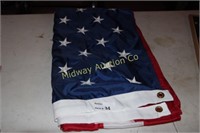 AMERICAN FLAG EMBROIDERED  3 X 8 FT
