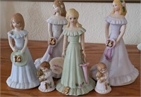 Growing Up Birthday Girl Figurines