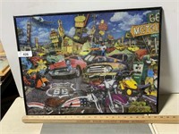 Historic 66 framed jigsaw puzzle