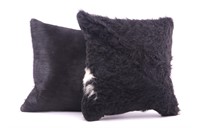 Holstein Spotted Cowhide Premium Pillow Set of Two