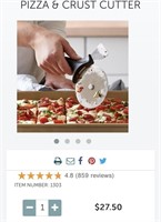 PAMPERED CHEF PIZZA & CRUST CUTTER - The Pizza &