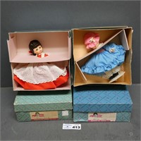 (4) Madame Alexander Dolls in Boxes