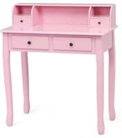 Retail$200 Pink 4 Drawer Writing Desk